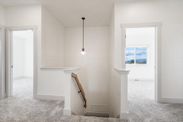 5539 Fireweed Loop, Helena, MT 59602 - stairs featuring visible vents, baseboards, and carpet floors