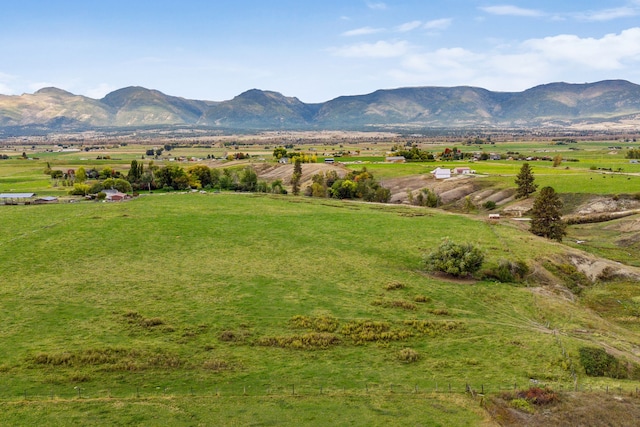 property view of mountains featuring a rural view