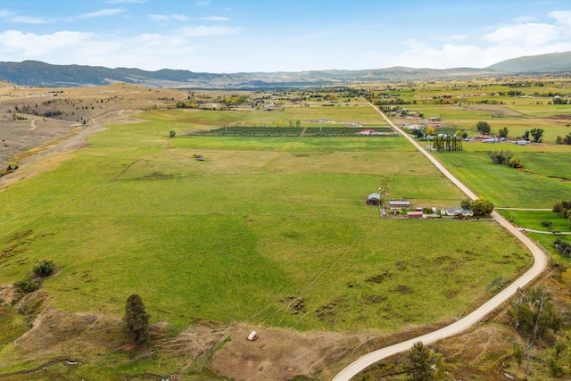 1848 Mountain View Orchard Rd, Corvallis, MT 59828 - aerial view of sparsely populated area with a mountainous background and a pastoral area