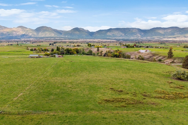 property view of mountains featuring a rural view