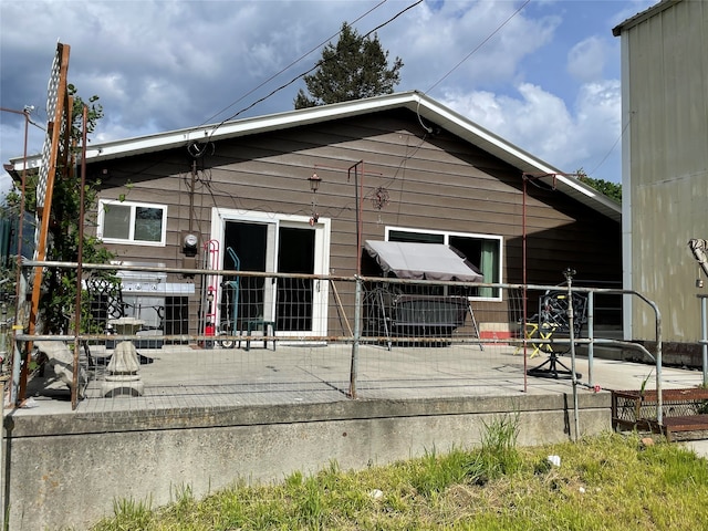 rear view of property with a patio