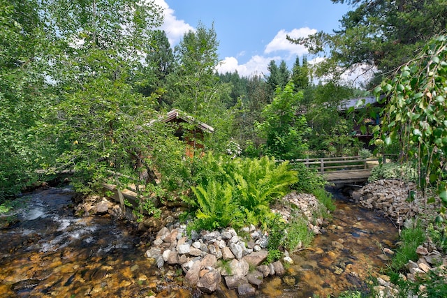 view of mother earth's splendor featuring a water view