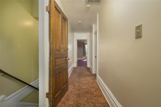 522 Hickory St, Anaconda, MT 59711 - hall with dark carpet and baseboards