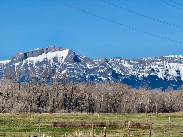 630 18th Rd NW, Choteau, MT 59422 - mountain view featuring a rural view