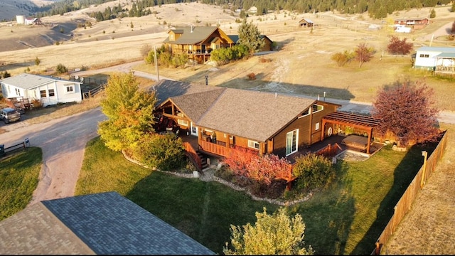 102 W Clark St, Philipsburg, MT 59858 - birds eye view of property with a mountain view