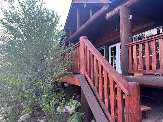 102 W Clark St, Philipsburg, MT 59858 - deck with stairway