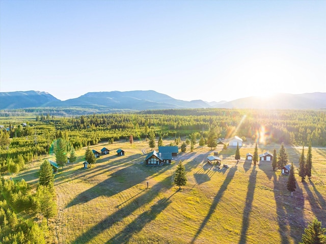 400 Kintla Ranch Rd, Polebridge, MT 59928 - view of mountain backdrop with rural landscape