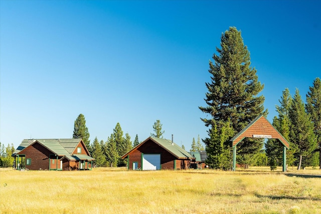 400 Kintla Ranch Rd, Polebridge, MT 59928 - view of yard with a garage