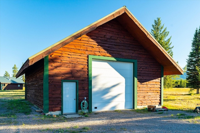 400 Kintla Ranch Rd, Polebridge, MT 59928 - detached garage with driveway