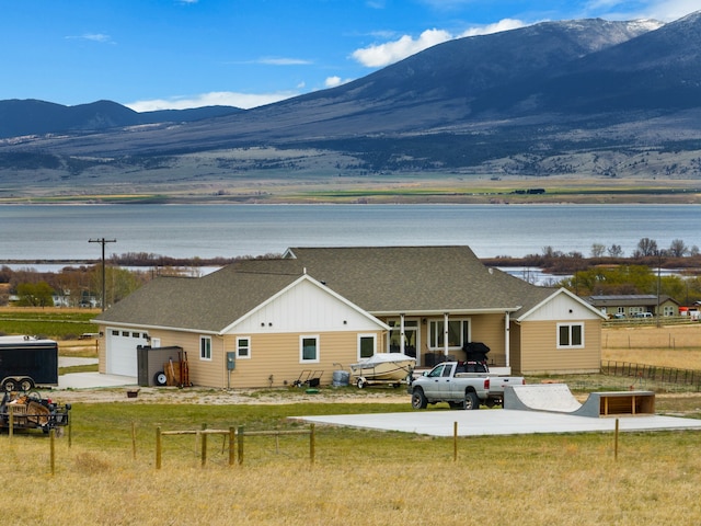 property view of mountains with a water view