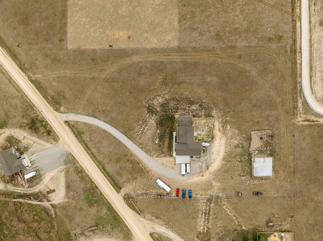 bird's eye view with a rural view