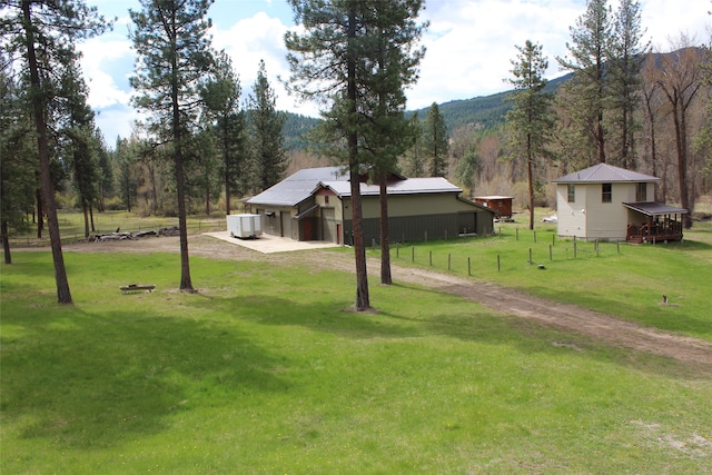 exterior space featuring a yard