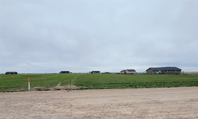 exterior space with a rural view