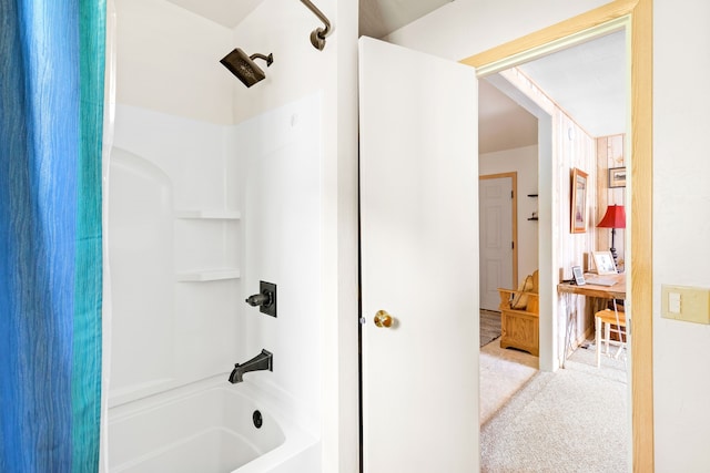 bathroom with shower / tub combination