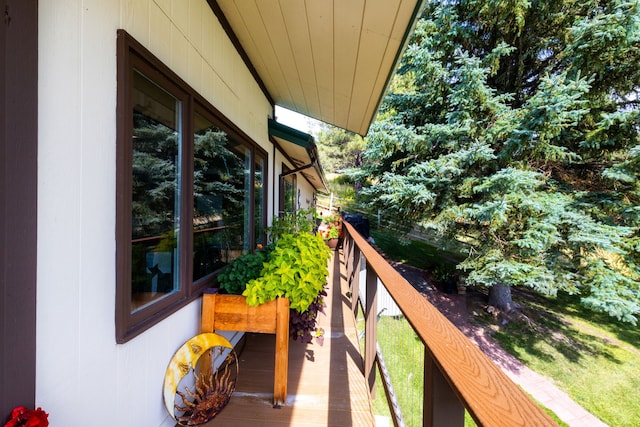 view of balcony