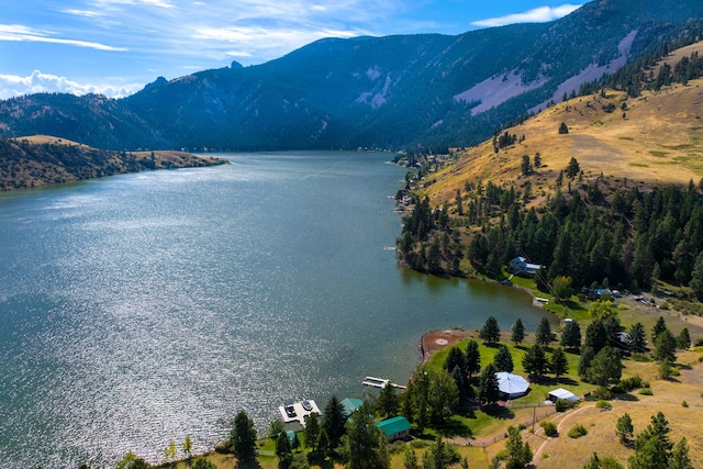 water view featuring a mountain view