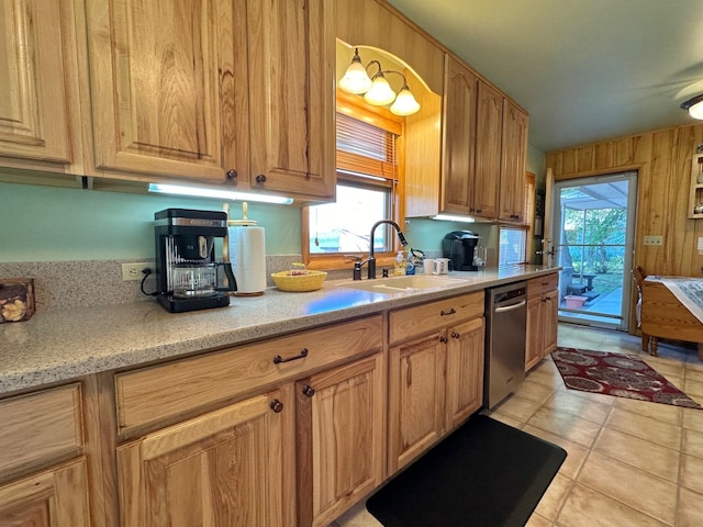 kitchen with dishwasher and sink