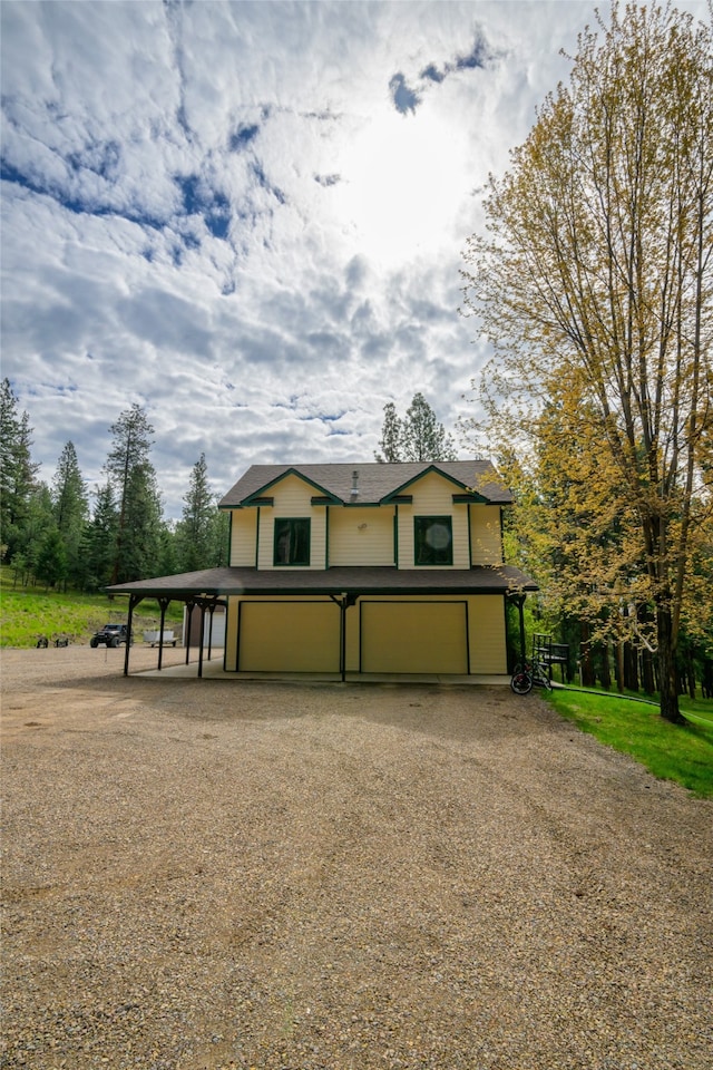 view of front of home