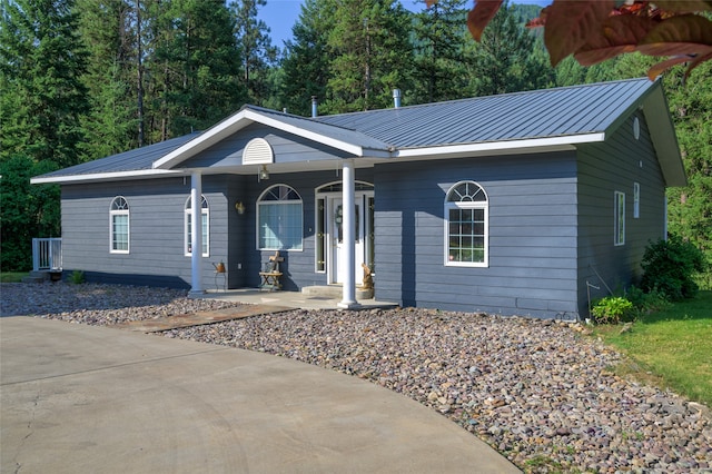 view of ranch-style home