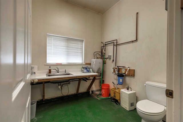 bathroom featuring sink and toilet