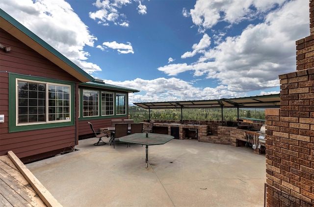 5282 Otto Way, Florence, MT 59833 - view of patio / terrace with exterior kitchen