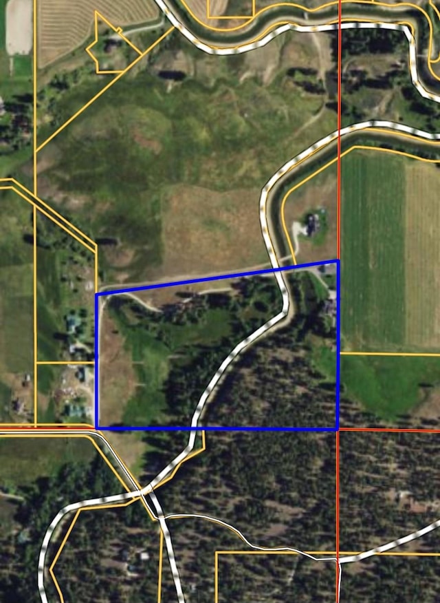 856 Weber Butte Trl, Corvallis, MT 59828 - map of property location with property boundaries highlighted