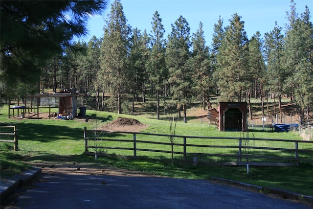 856 Weber Butte Trl, Corvallis, MT 59828 - view of yard featuring a shed