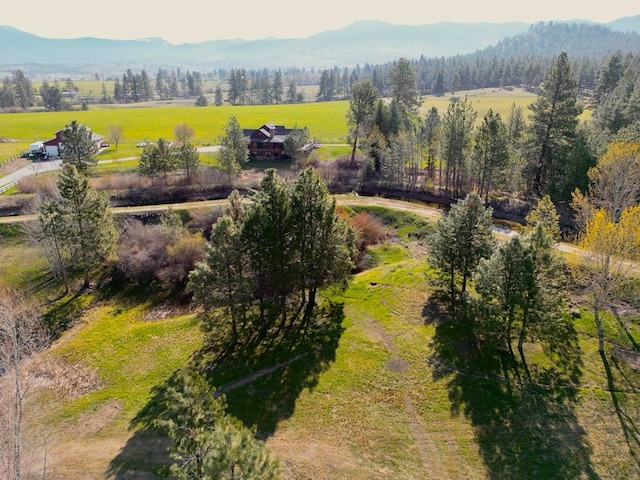 856 Weber Butte Trl, Corvallis, MT 59828 - overview of rural landscape featuring a mountain backdrop