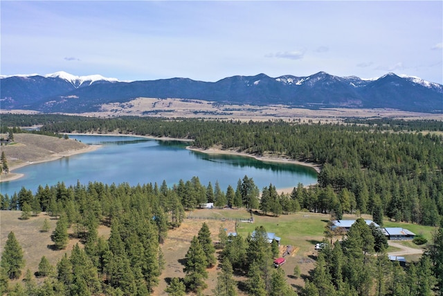 3653 Sophie Lake Rd, Eureka, MT 59917 - aerial view of a water and mountain view