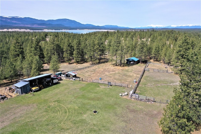 3653 Sophie Lake Rd, Eureka, MT 59917 - view of rural area with a mountain backdrop and a forest