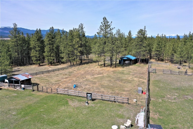 3653 Sophie Lake Rd, Eureka, MT 59917 - view of rural area featuring a pastoral area and mountains