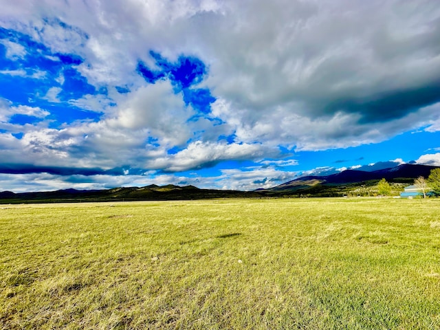 mountain view with a rural view