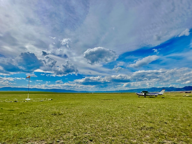 exterior space with a rural view