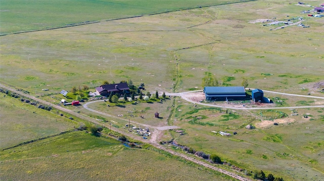 bird's eye view with a rural view