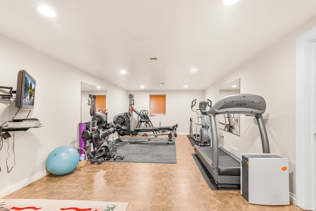 view of exercise room