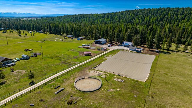 1200 Lost Creek Dr, Kalispell, MT 59901 - aerial view of a heavily wooded area