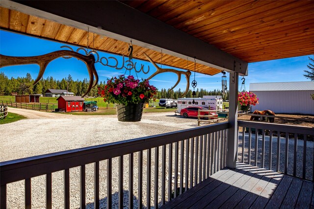 1200 Lost Creek Dr, Kalispell, MT 59901 - view of wooden terrace