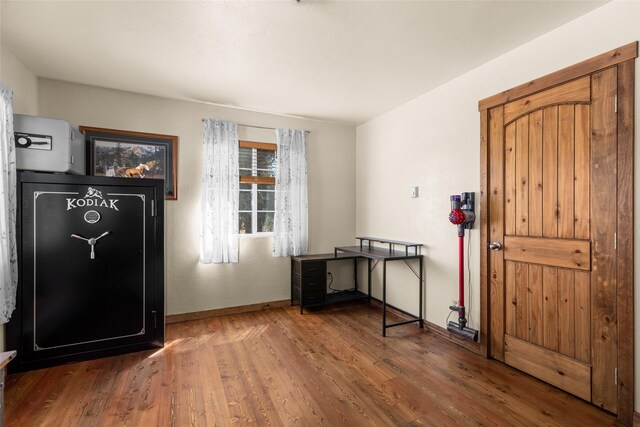 entrance foyer with hardwood / wood-style flooring