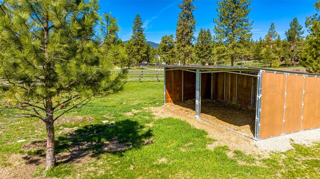 1200 Lost Creek Dr, Kalispell, MT 59901 - view of yard with an outbuilding and an outdoor structure
