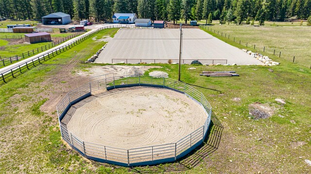 1200 Lost Creek Dr, Kalispell, MT 59901 - view of yard with an enclosed riding area