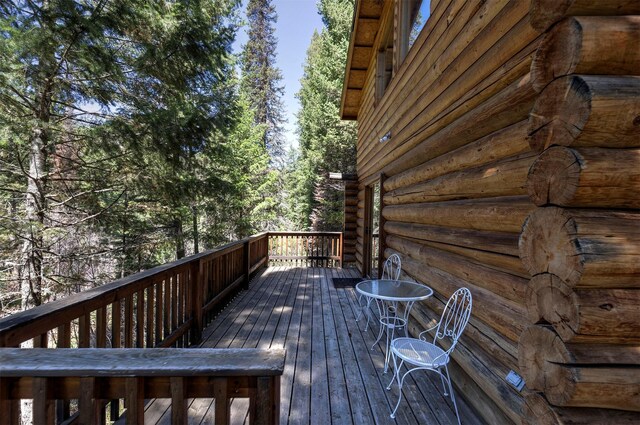283 Lost Trail Hot Springs Rd, Sula, MT 59871 - view of deck