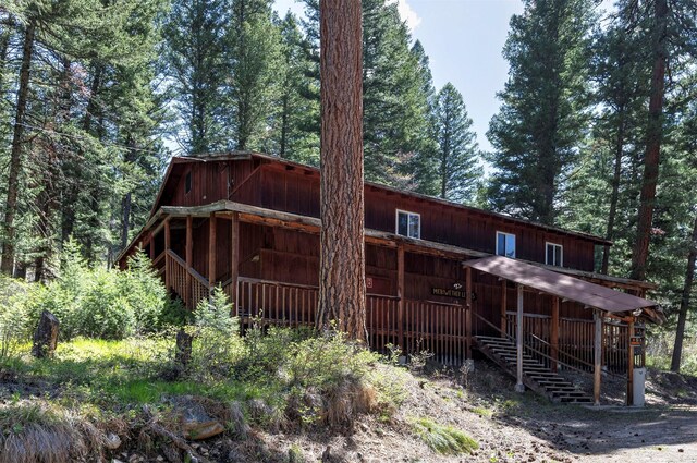 283 Lost Trail Hot Springs Rd, Sula, MT 59871 - view of rear view of house
