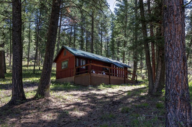 283 Lost Trail Hot Springs Rd, Sula, MT 59871 - rear view of property featuring a deck