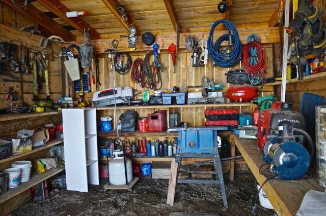 view of storage room