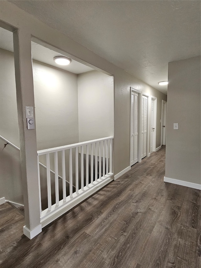 interior space featuring dark hardwood / wood-style floors