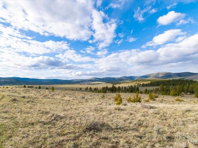 mountain view with a rural view