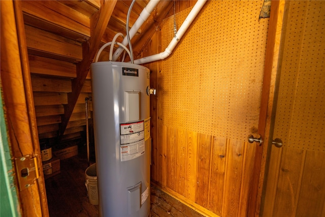 utilities featuring electric water heater