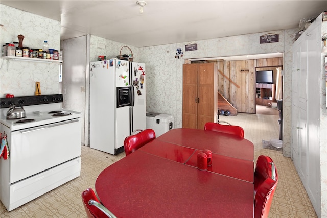 kitchen featuring white appliances