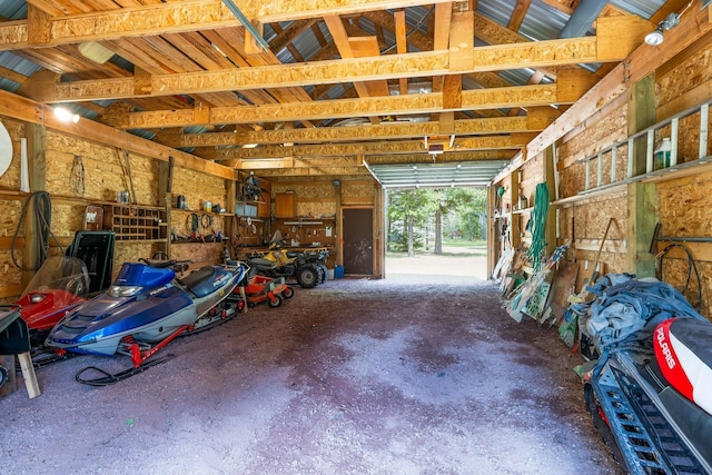 view of horse barn