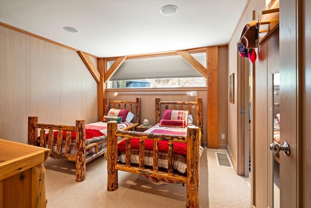 bedroom with carpet floors